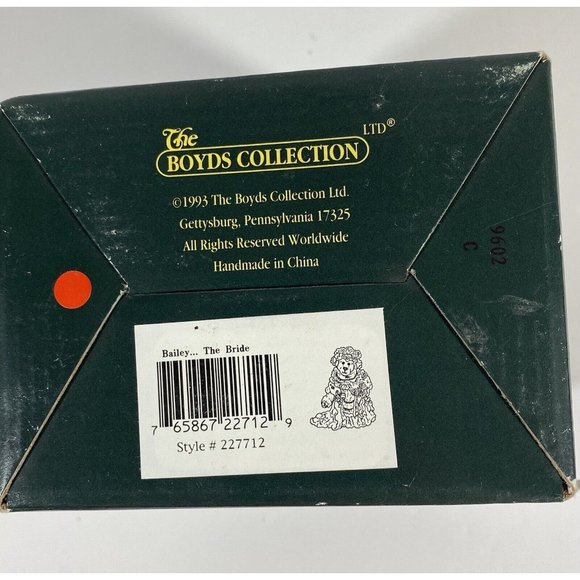 Boyds Bears Bailey as The Bride Wedding Dress Bearstone 227712 New Gift - Picture 10 of 10